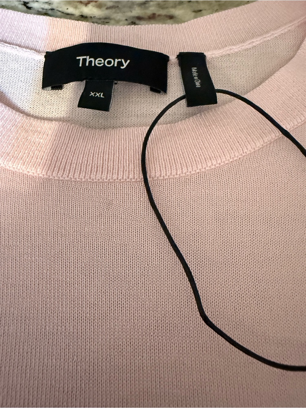 Theory Pale Pink Crewneck Sweater